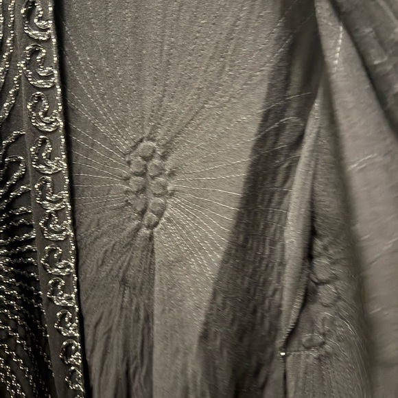 Vintage Once Again  Black Embroidery Cardigan Size Large - Picture 7 of 7